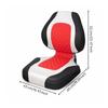1 Piece Row Boat Seat Fold-down Fishing with Padded Cushion and Foldable Backrest for
