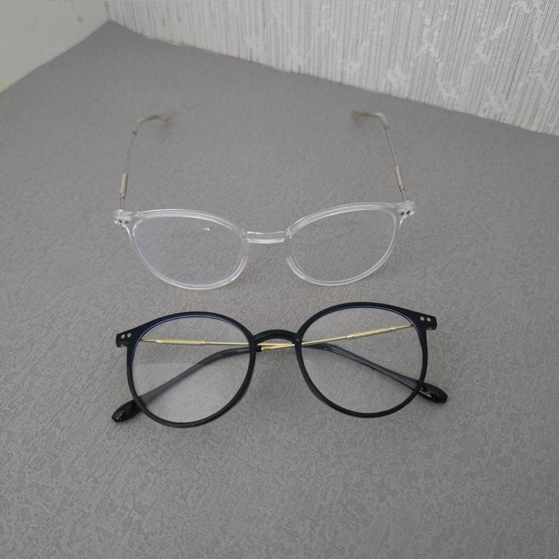 2 Pairs Per Set Basic Classic Anti Blue Light Blocking Glasses Vintage Men Women Office Outdoor Female Accessory Eyewear