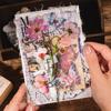 20 Pieces 3D Lifelike Dried Floral Stickers Vintage Botanical Patterns No-Residue For Album Gift Box Embellishment