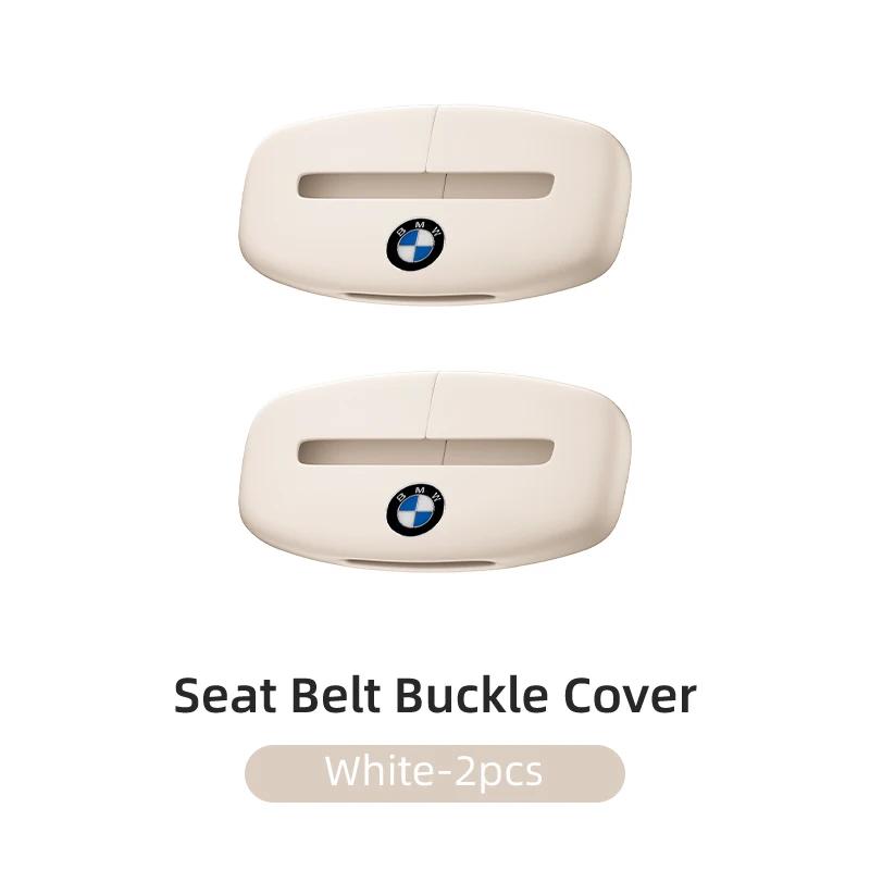 BABD1 2025 Hot Car Silicone Seat Belt Buckle Anti-scratch Protector Cover Accessories For BMW Performance F30 F20 F10 F40 E92 E91 G20