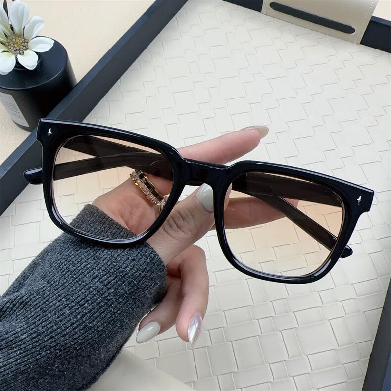 Trendy Rice Nails Fashion Sunglasses Vintage Square Sunglasses Women Men Mirror Brand Designer Shades Punk  Uv400