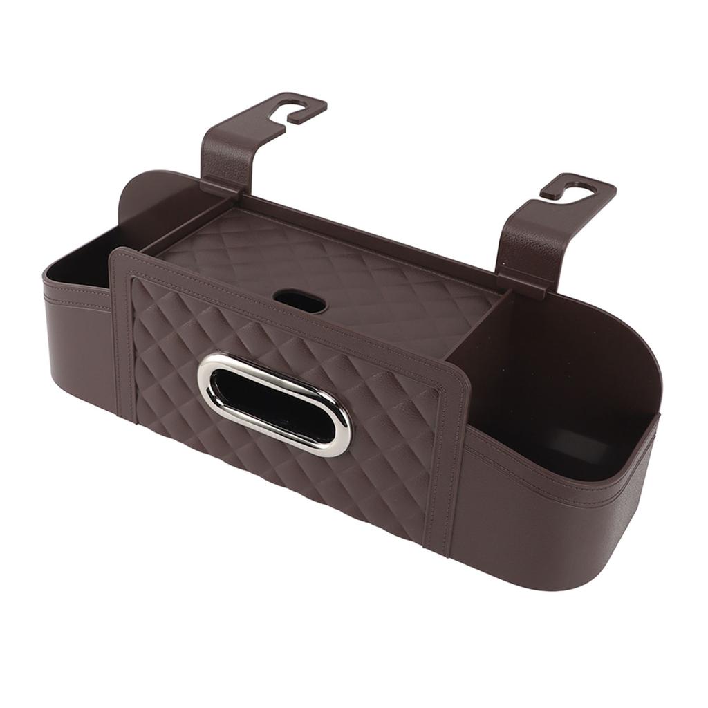 Auto Rücksitz Organizer Kunststoff Multifunktionale Aufbewahrungsbox Kopfstütze Taschentuchbox Abdeckung mit Becher