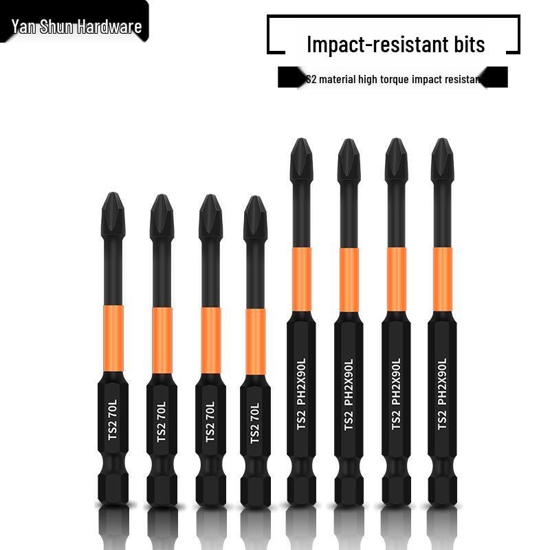 Impact-Resistant Magnetic Phillips Screwdriver Bit with High Hardness and Strong Torque for Electric Drills and Air Screwdrivers.