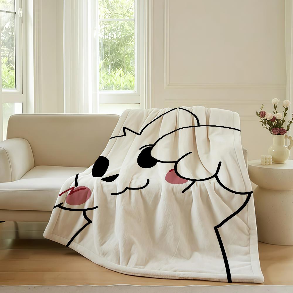 Boykisser Cat Meme Blanket Warm Soft Suitable For Bedroom Sofa Bed Living Room Office Travel Camping Gifts