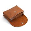 Leather Coin Purse for Women Double Layer Card Holder Mini Wallet Zipper Earphone Key Lipstick Storage Pouch Kids Money Bag Clip