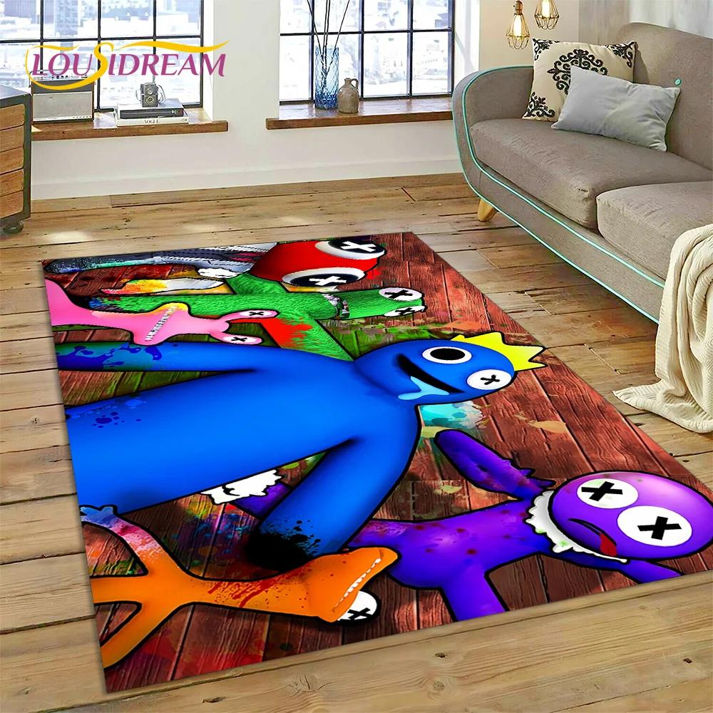 27 Style 3D R-Rainbows Friends Cartoon Carpet Rug for Home Living Room Bedroom Sofa Doormat Decor,kids play Non-slip Floor Mat