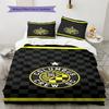 Columbus Crew SC Pattern Bedding Set Quilt Cover Pillowcase Home Decor Gift (1 * Duvet Cover + 2 * Pillowcase, Without Core)