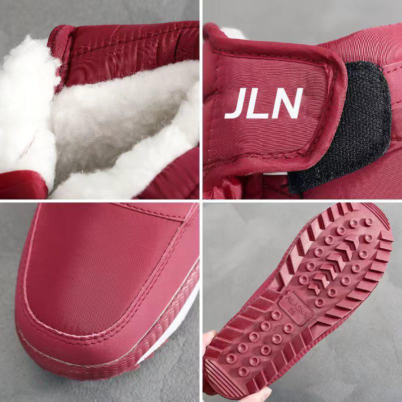 Men's and Women's Waterproof High-Top Winter Boots with Thick Velvet and Cotton Lining for Warmth