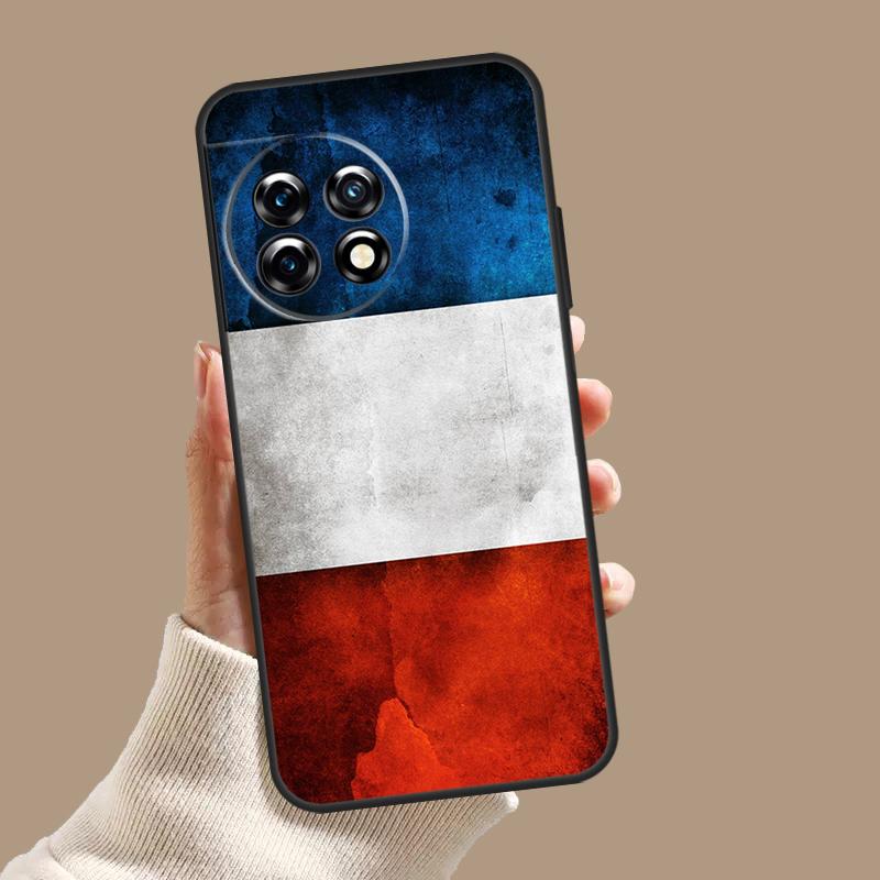 France National Flag Case For OnePlus Nord CE 3 Lite CE4 2 2T N10 N20 N30 OnePlus 12 11 9 10 Pro 8T 10T 12R Cover