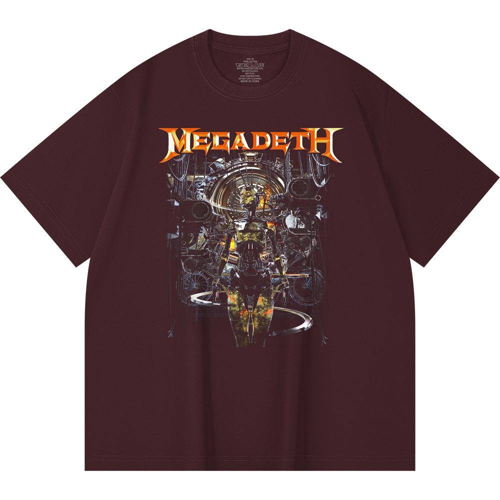 T-shirt Heavy Metal 230 g/m² 100% Bawełna Z Nadrukiem Zespołu Rockowego Popularnej Muzyki Unisex Ciężki Bawełniany T-shirt