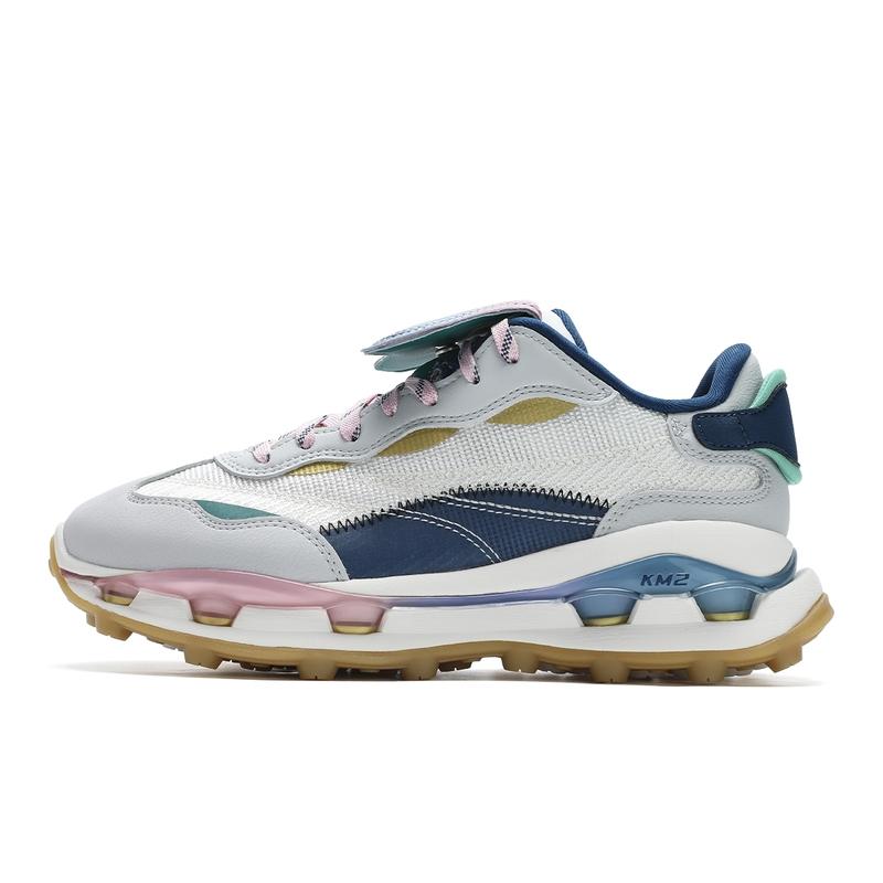 New FILA KM2 PO Casual Shoes Women's Milk White Lunar Rock Gray F12W433109FGL