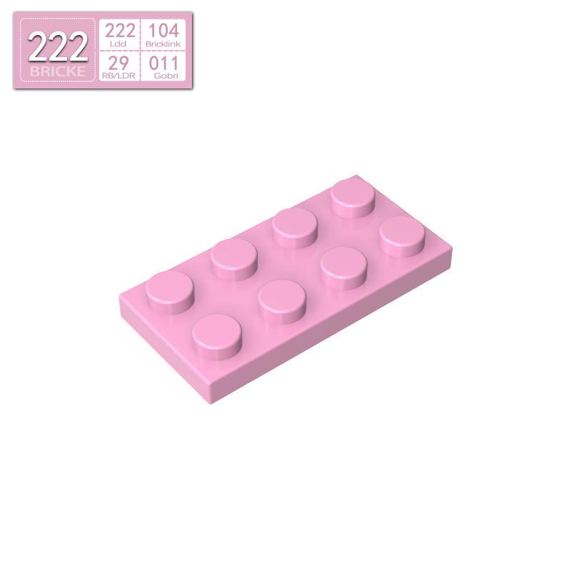 BRICKE 2x4 Compatible Building Plates for LEGO 3020 MOC Parts - Small Thin Bricks