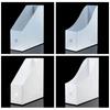 Simple Style File Folder Book Magazine Holder Desk Document Paper Vertical Storage Organizer Stand Transparent Book Shelf Rack