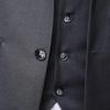 ROMON Men's Slim Fit 3-Piece Business Wedding Suit Set