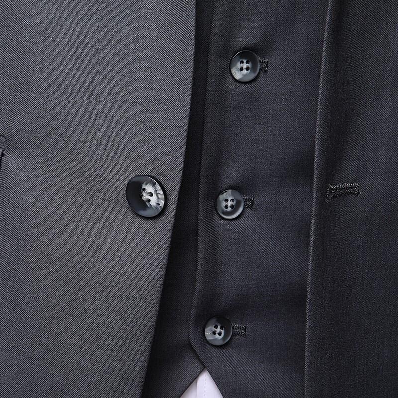 ROMON Men's Slim Fit 3-Piece Business Wedding Suit Set