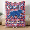 Name Individuell Chicago Cubs Aufdruck Flanelldecke Hohe Qualität Warm Bequem Decke für Alle Jahreszeiten Perfekt für Geschenke Heimdekoration
