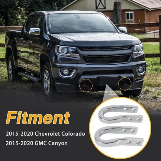 Front Tow Recovery Hooks Kit For Chevrolet Colorado GMC Canyon 15-20