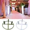 Iron Flower Poles Base Holder Floor Standing Flower Display Base with Adjustable 3 Middle Hole Wedding Florist Essential