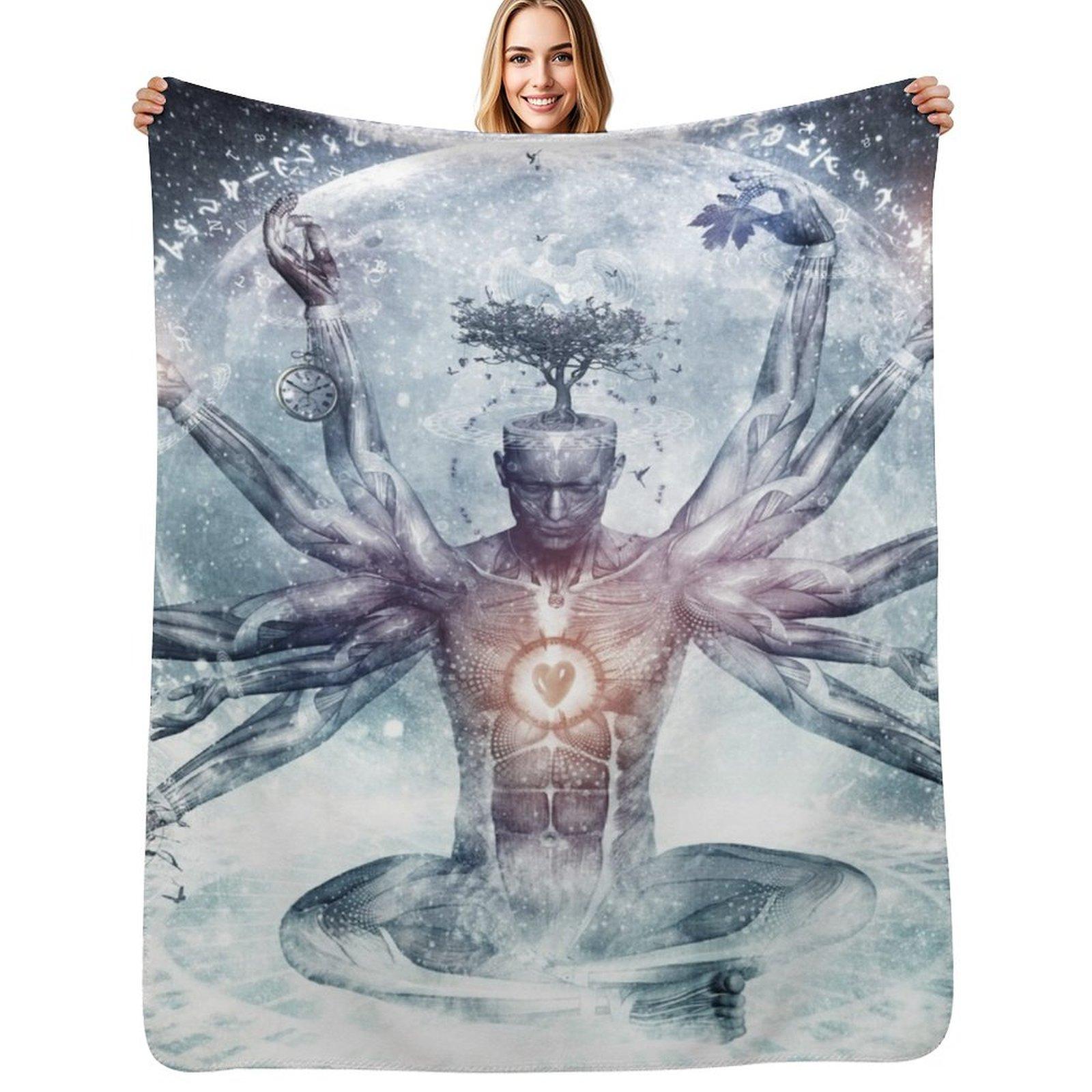 The Neverending Dreamer Throw Blanket Fluffy Cozy Throw Blanket for Home Decor 102x76cm(40x30in)