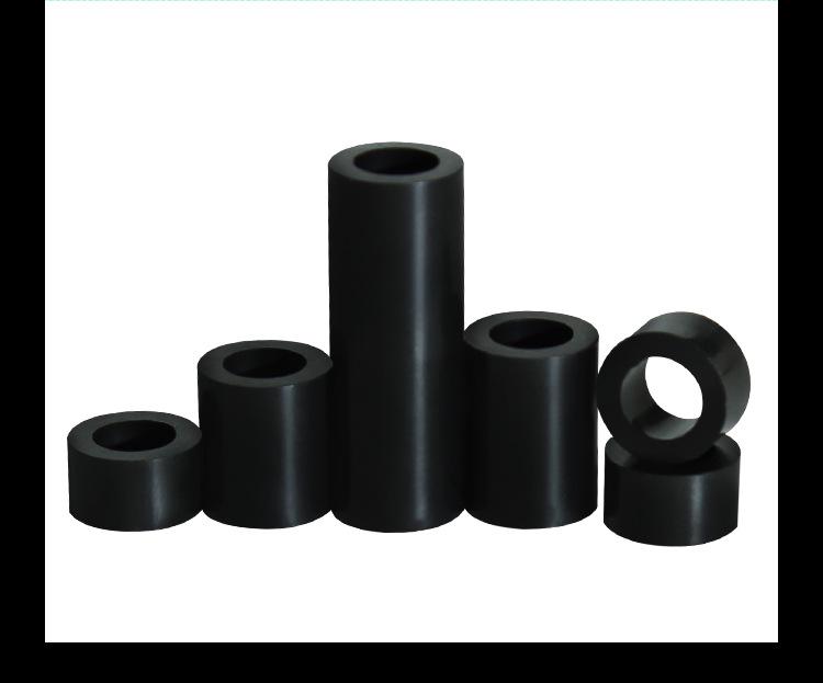 M5 Black Washer Hollow Pass-Through ABS Gasket Spacer, PC Board Isolation, Round Hole Sleeve Insulation Support Post.