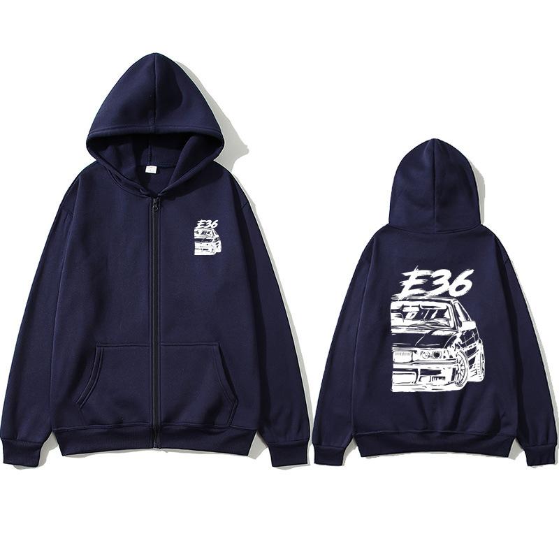 E36 Толстовка с капюшоном на молнии — фото 9