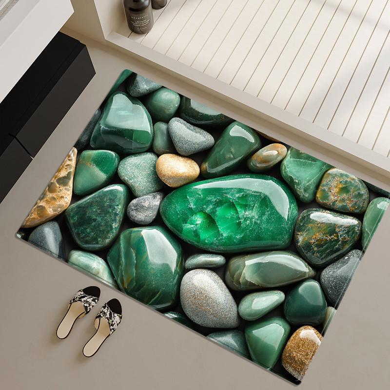 

Красочный Камень 3D Коврик Для Ванной Модный Напольный Туалетные Коврики Спальня Мягкий Ковер Кухонный Коврик 50x80cm