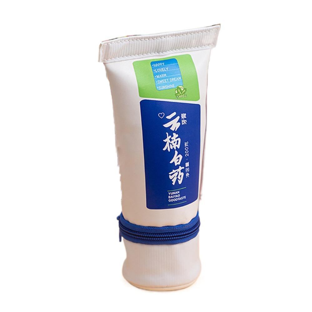 Simulation Toothpaste Stationery Bag Large Capacity Toothpaste Pencil Case Toothpaste Pen Bag  Kids
