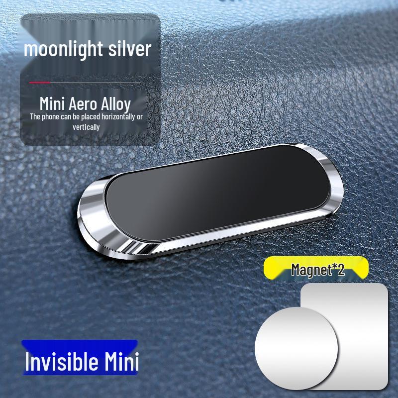 360° Rotating Metal Car Phone Holder with Strong Magnetic Grip