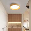 1116 LED Wood Grain Ceiling Round Ceiling Lamp 11cm Ultra-thin Hallway Balcony Lighting Kitchen Three-color Light Changing Lamp
