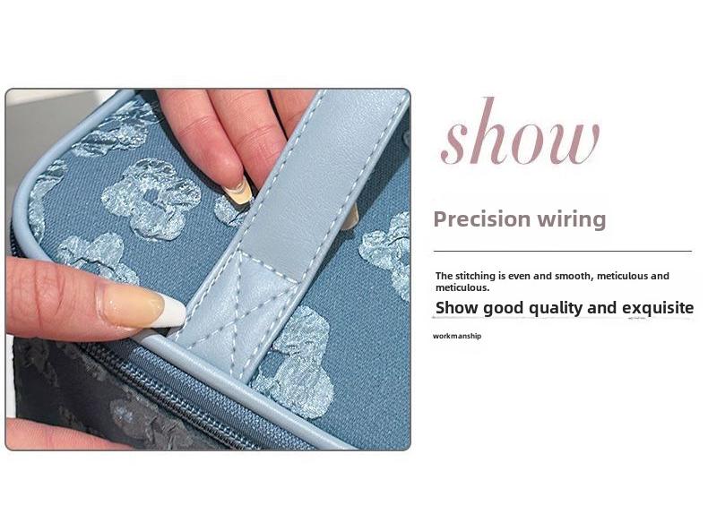 2023 Women's Large Capacity Fabric Cosmetic Handbag - Portable Wash & Storage