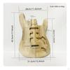 Guitar Body Paulownia Wood Unfinished PreDrilled for Luthier