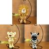 Jungle Animal Plush Toy Keychain With Pp Cotton Filling For Kids And Teens