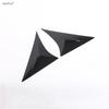 For Toyota Venza / Harrier  - 2024 ABS Chrome Carbon Fiber Black Car Rear Tail Window Sequ Panel Spoiler Decor Cover Trim