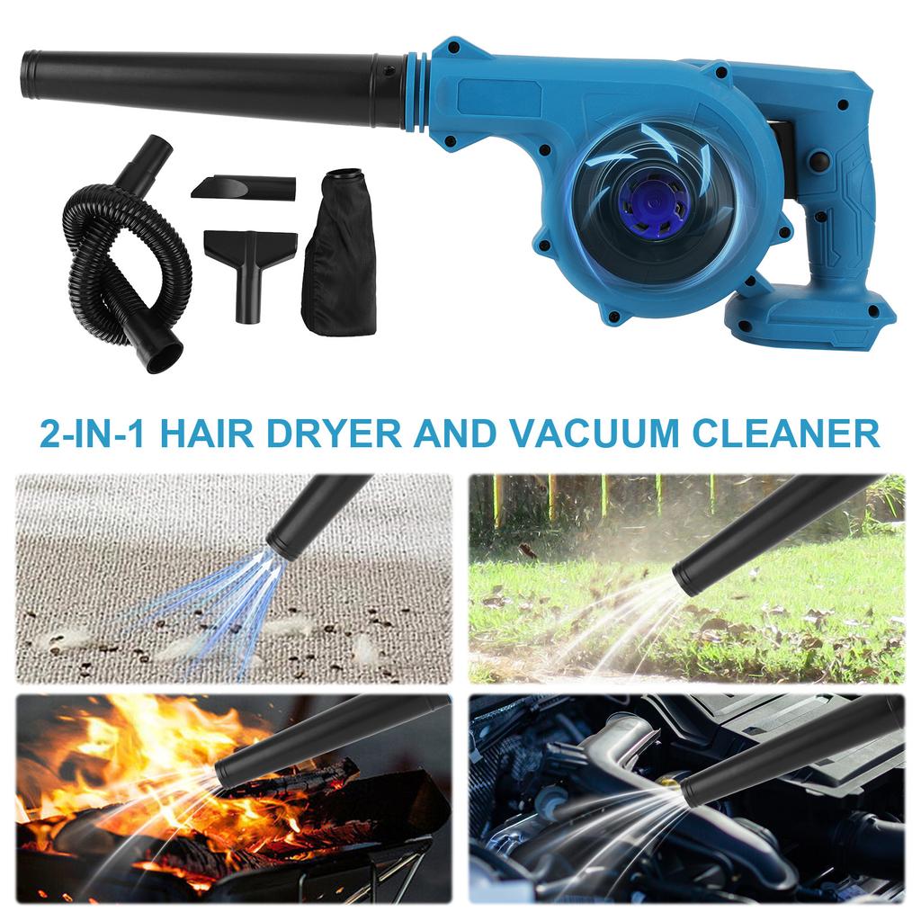 2 In 1 Electric Suction Vacuum Lightweight Powerful Leaf Blower Adjustable Handheld Dust Removal Fan Blowing Suction Tool