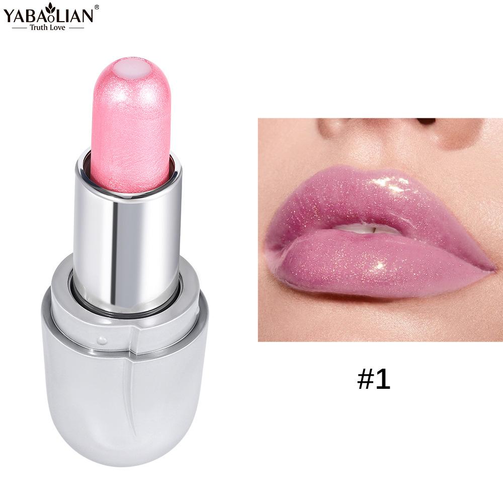 Gelee-Lippenstift, langlebiger, antihaftbeschichteter Cup-Lippenstift, glänzender, lichtechter, fluoreszierender Sandwich-Lippenstift