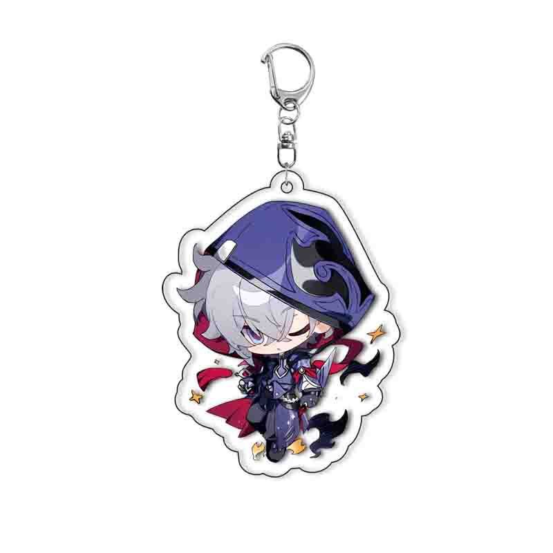 

New Game Moze Lingsha Feixiao Cosplay Acrylic Keychain Pendant Key Chain Cute Things Cheap Fashion Jewelry Gift For Best Friends