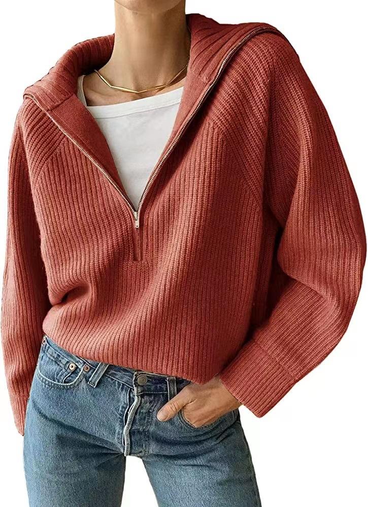 Cross-border Amazon hot sale 2023 European and American style knitted top short jacket women's personality fashion trend knitted sweater