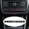 Air Conditioner Button Stickers for Mercedes Benz GLA X156 CLA C117 A Class B Class W176 2013-2017 Car Interior Accessories