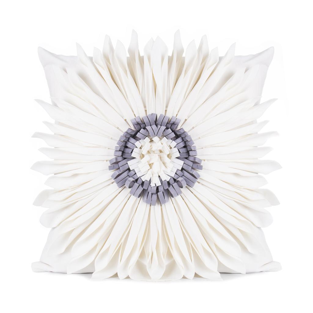European and American Light Luxury Ins Style Hug Pillow with Daisy Flower Handmade Splicing Backrest Pillow New Backrest Cushion