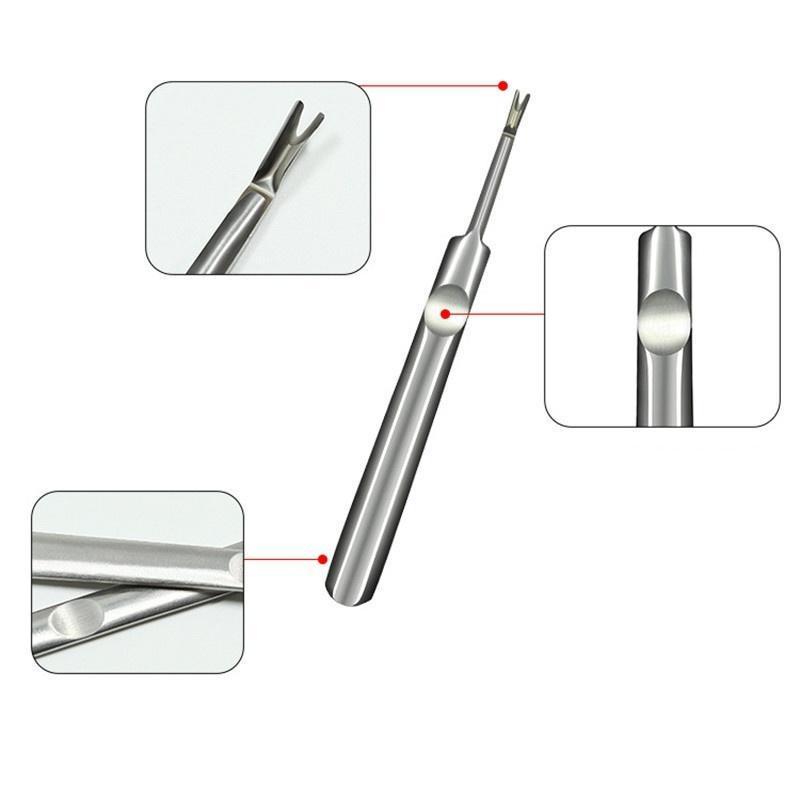 1pcs/2pcs Cuticle Pusher Dead Skin Remover Stainless Steel Manicure Tools Professional Cuticle Trimmer Nail Polish Peeler Scraper