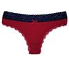 Dam G-string Mjuka underkläder Lågväxt trosa Stringtrosor Bomull Enfärgad Underkläder Sexiga modekalsonger 6 st/lot