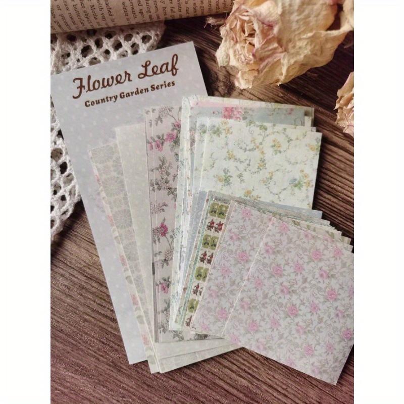 60pcs Floral Pattern Material Paper Back To School