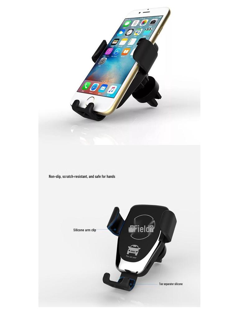 Automatic Gravity Wireless Car Charger & Phone Holder with Air Vent Mount, 10W/15W Fast Charging