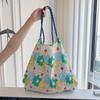 Hanfeng Summer Largecapacity Hand Carry Shoulder Bag Drawstring Shopping Bag Fresh Floral Tote Bag Underarm Bag