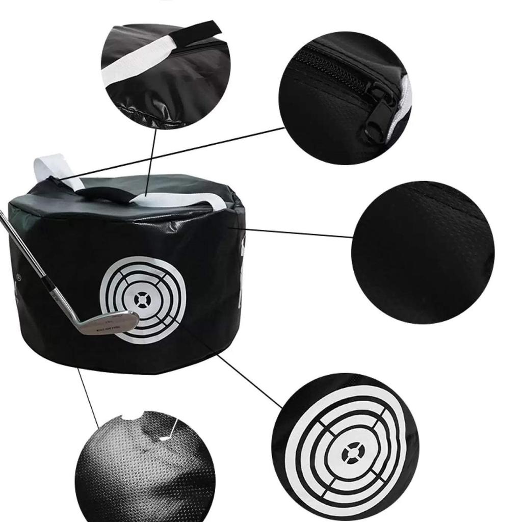 Golf Portable Multi-Functional Hitting Bag Golf Ball Impact Bag Swing Training Aid Beginner Assistant