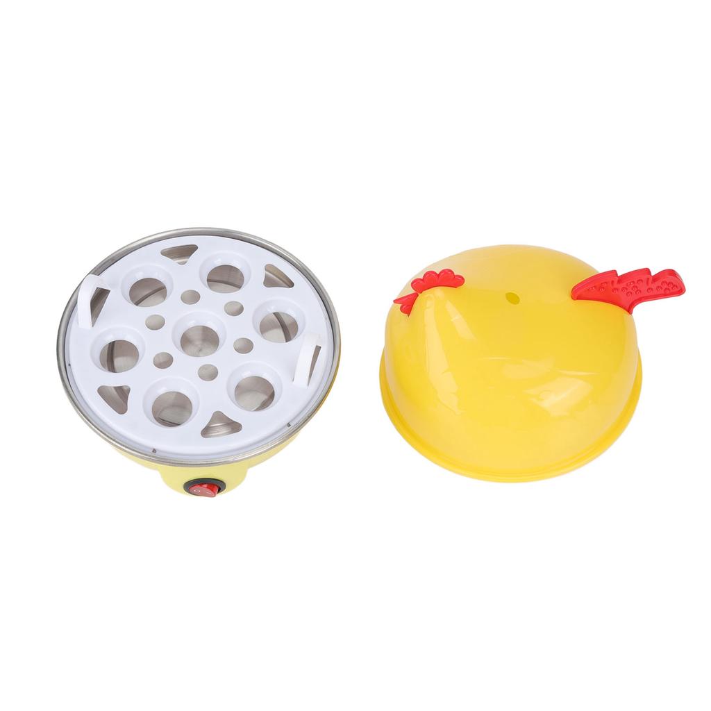 Electric Egg Cooker Multifunction Chicken Shape Rapid Egg Boiler 7 Egg Capacity Automatic Shut Off