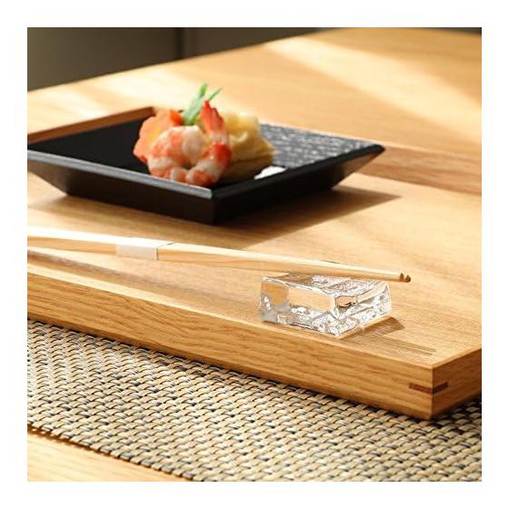 ADERIA Chopstick Rests, Square, Set of 5, Crystal Glass, Made in Japan, F-70861
