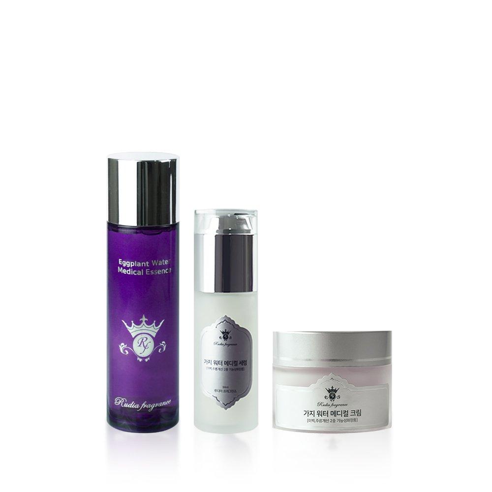 

Eggplant Water Medical 3-Piece Set Essence Toner 150ml/Serum 50ml/Cream 50ml