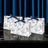 WTEMPO Large Capacity Hand-held Gift Paper Bags Retro Elegant Printed Bags Daily Presents Packaging Bags Ideal for Storing and Gifting Delicate Items