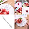 Stainless Steel West Tableware Fruit Forks Elegant Small Sized Snack Cake Dessert Utensils
